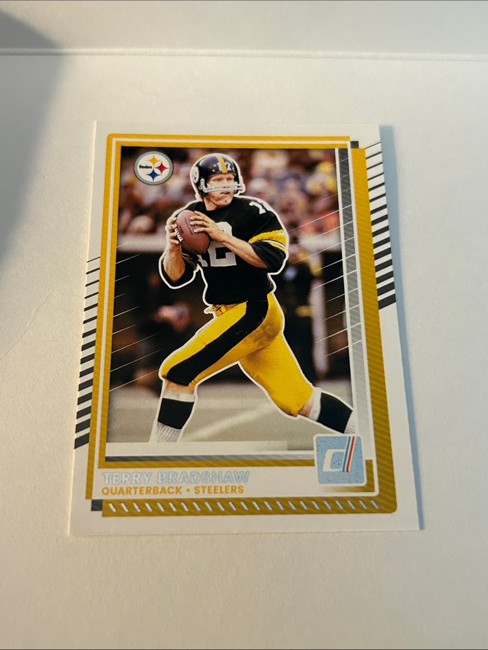 Panini Football Card - Black & Yellow Steelers Design